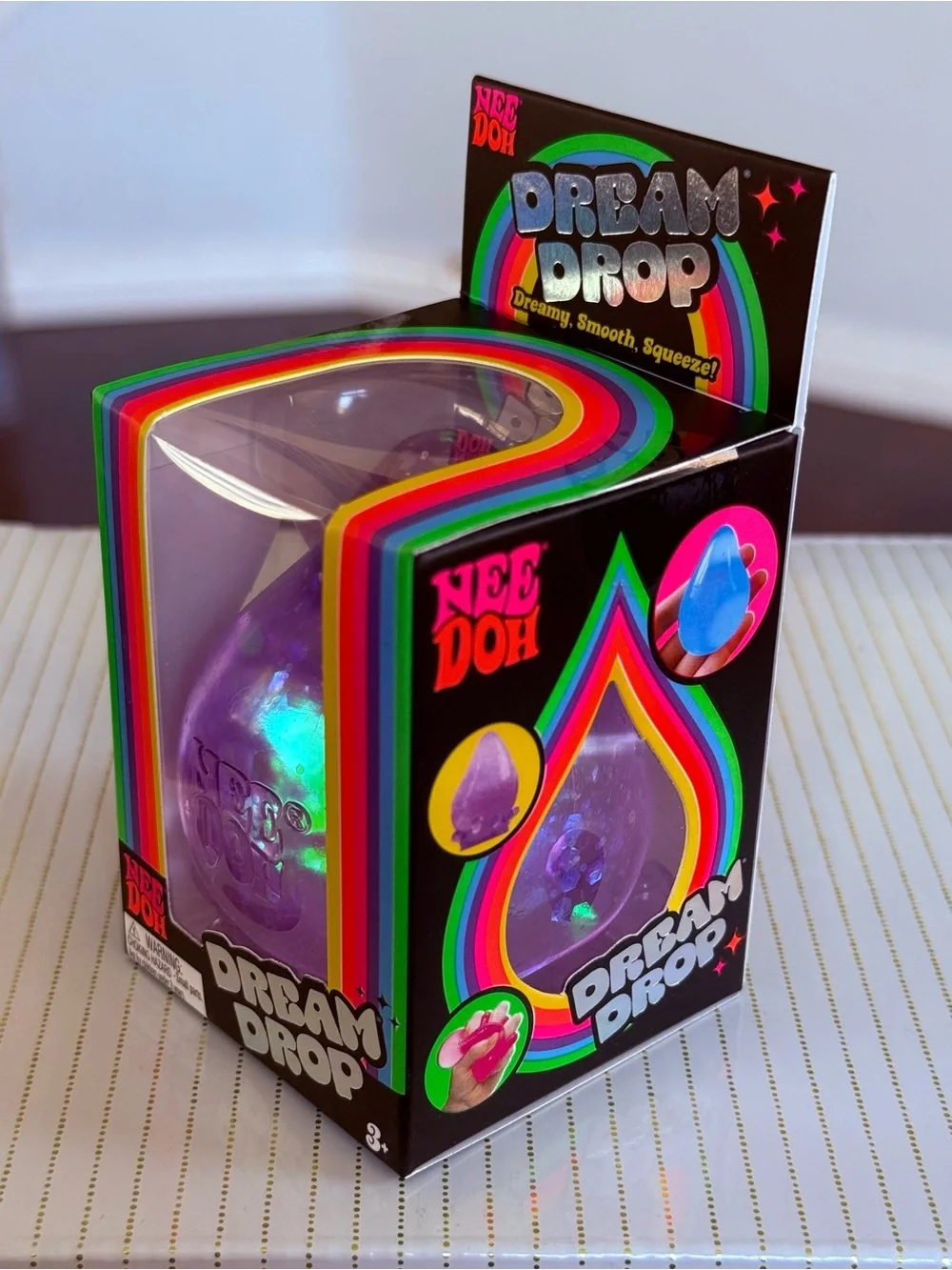 VIRAL NeeDoh DREAM DROP PURPLE - NEW Rare Squishy Fidget Authentic Schylling